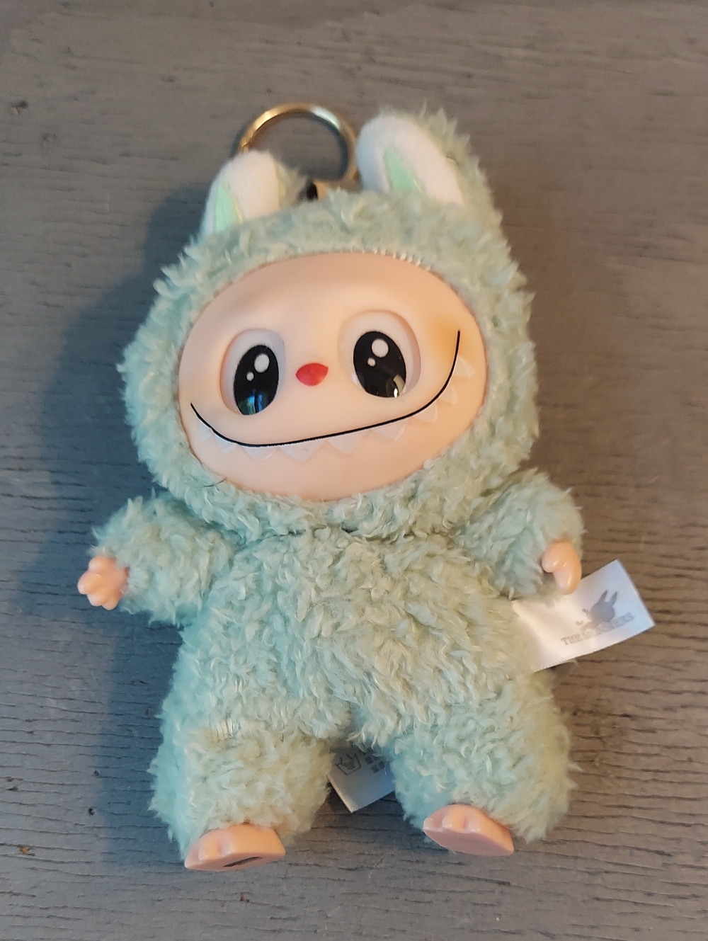 POP MART Labubu The Monsters Green Plush Keychain Bag Charm